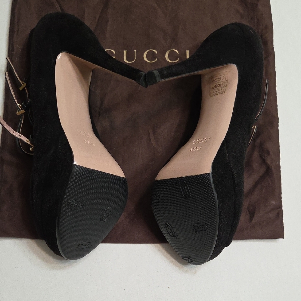 Gucci Black Strappy Women's Heels - Picture 5 of 7